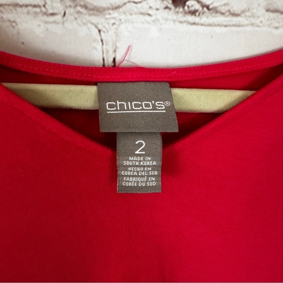 Chico's Stretchy Pink Top Size XL - Picture 2 of 5